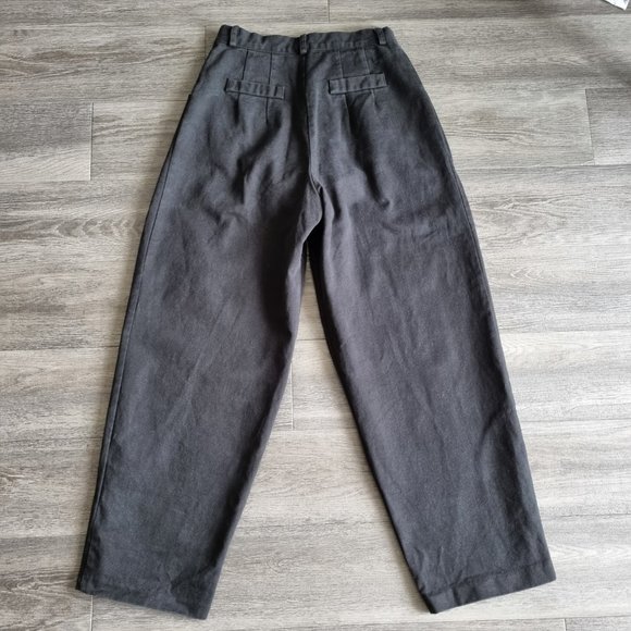 Oak + Fort Pleated Wide Leg Jeans Size M - Picture 2 of 7